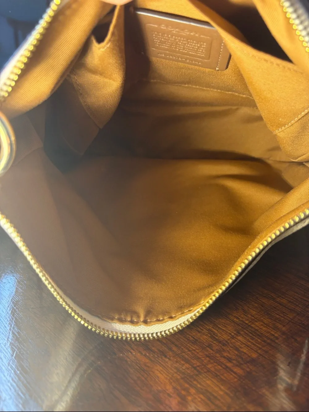 Coach White Pebbled Leather Hobo